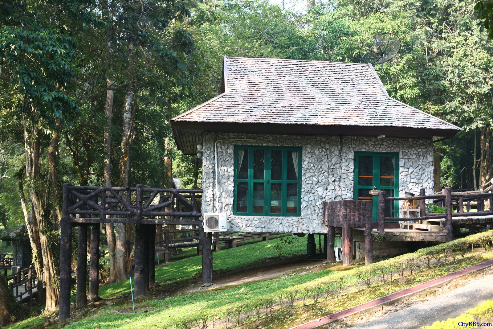 森林公园里的森林小屋