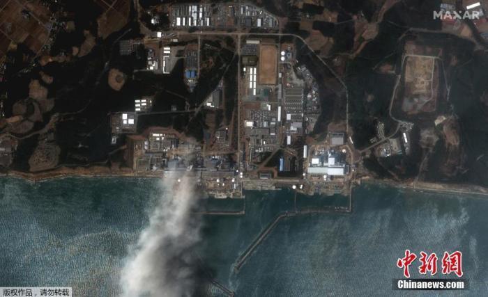 日本福岛第一核电站在地震后的受损情况