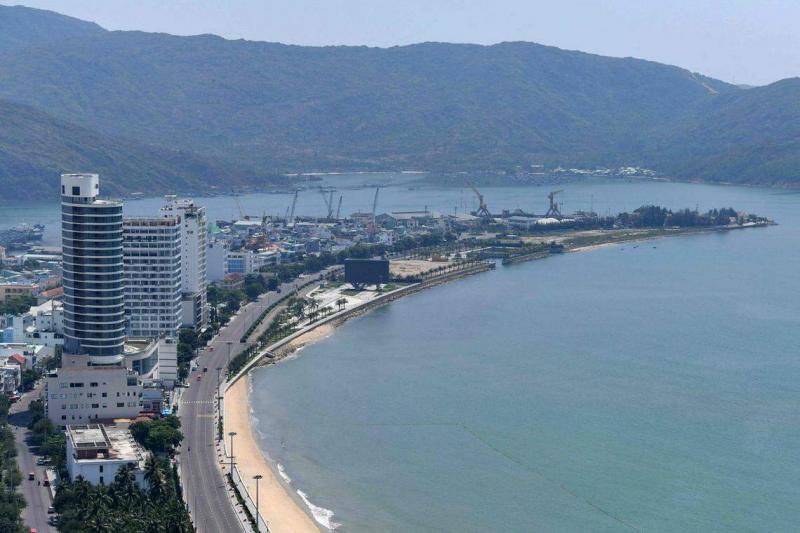 越南平定省归仁市港口，这是越南重要的沿海经济城市之一