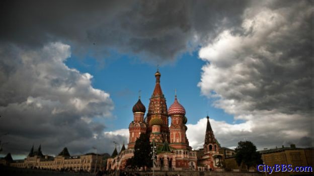 绚丽辉煌的莫斯科圣巴索大教堂