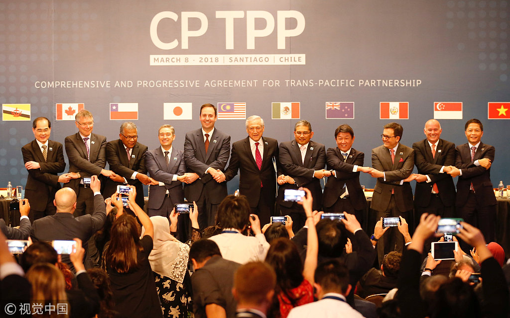 美退出后 11国签CPTPP 矛头从中国换成了...