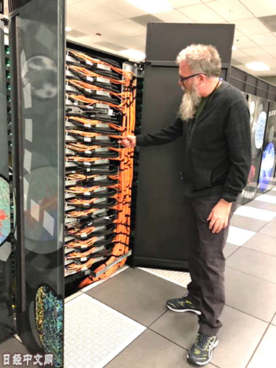 阿贡国家实验室的高速超级计算机“Mira”的内部