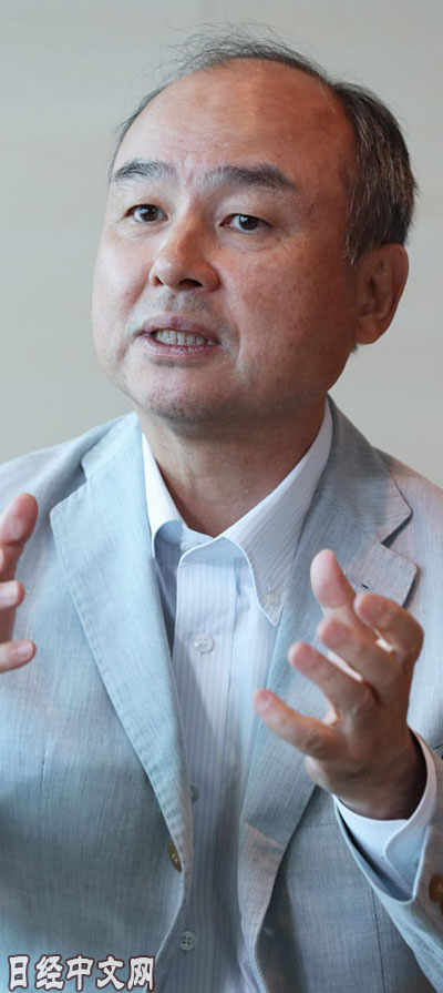 软银集团会长兼社长孙正义接受日本经济新闻专访