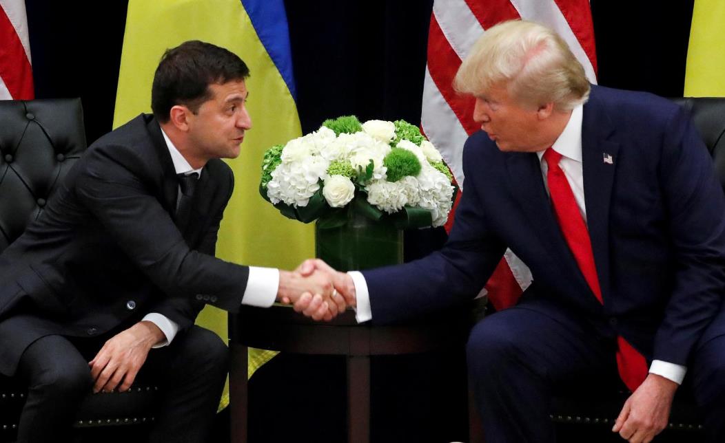美国总统特朗普与乌克兰总统泽连斯基在联合国大会间隙会晤