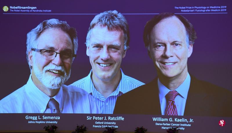英美三科学家一起获颁诺贝尔生理学或医学奖
