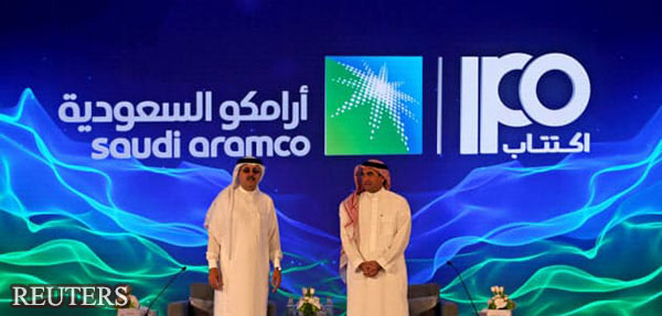 沙特王储穆罕默德·本·萨勒曼在IPO之前起用亲信亚西尔拉米安(右)担任沙特阿美董事长 ...