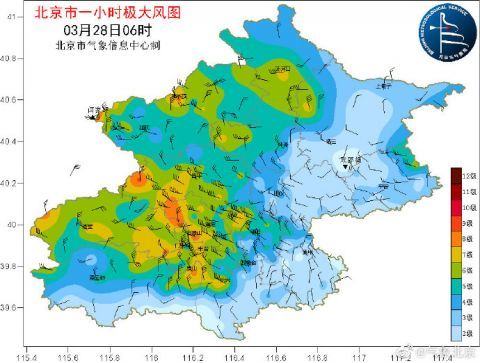 沙尘大风28日凌晨进京空气质量达到严重污染