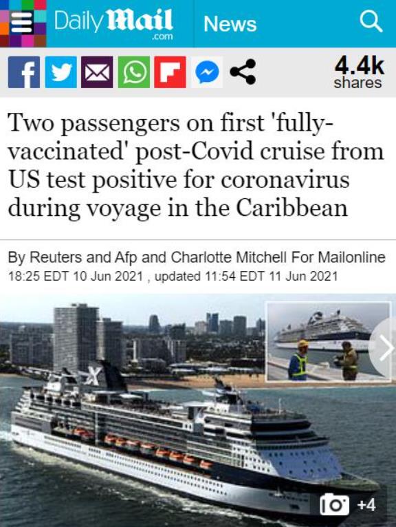 美国皇家加勒比国际游轮集团突然宣布超级豪华游轮爆出疫情