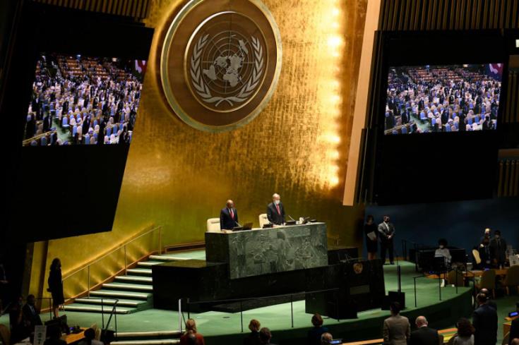 联合国大会正在纽约举行