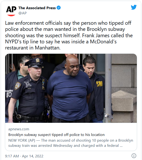 他在纽约地铁开33枪却没死人