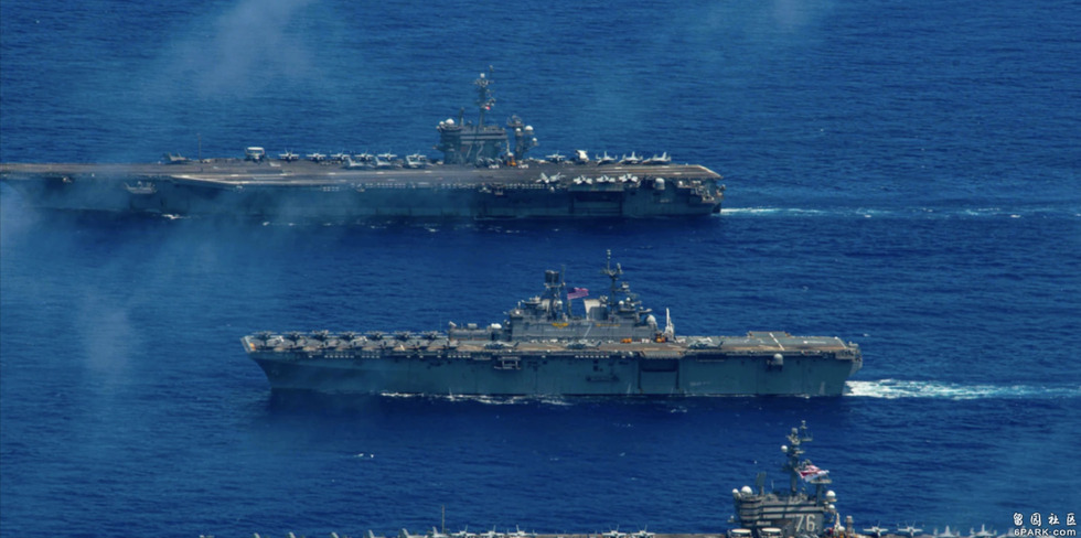 美军两艘航母和一艘轻型航母参与2022年“坚强盾牌”联合军演