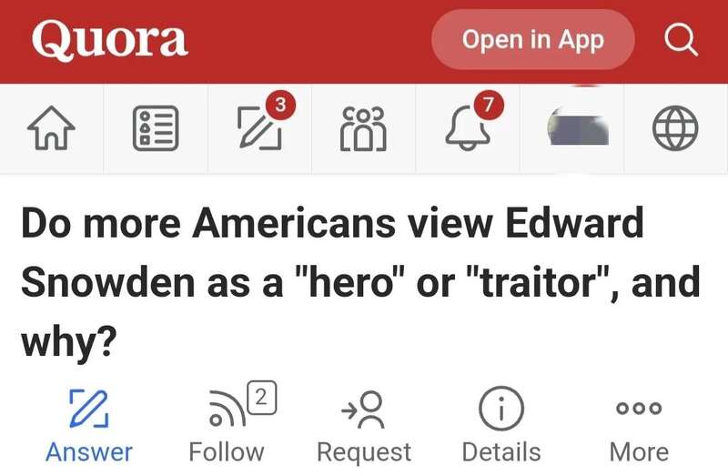 对美国人来说，斯诺登是个叛徒还是英雄？