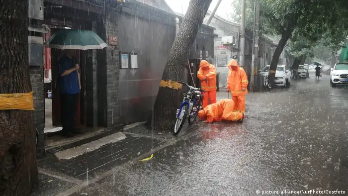 北京的胡同区暴雨期间是当局关注的重点