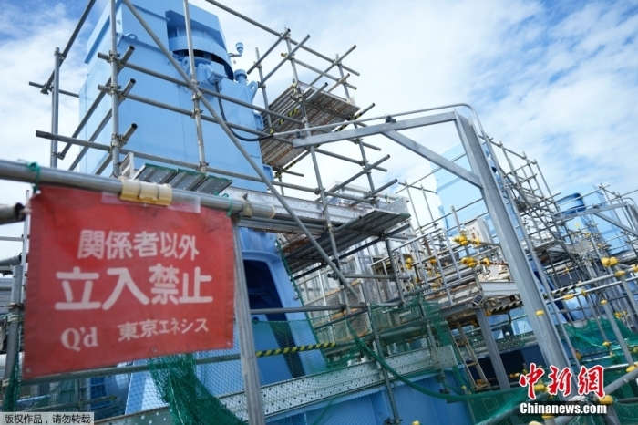 福岛第一核电站内的海水输送泵