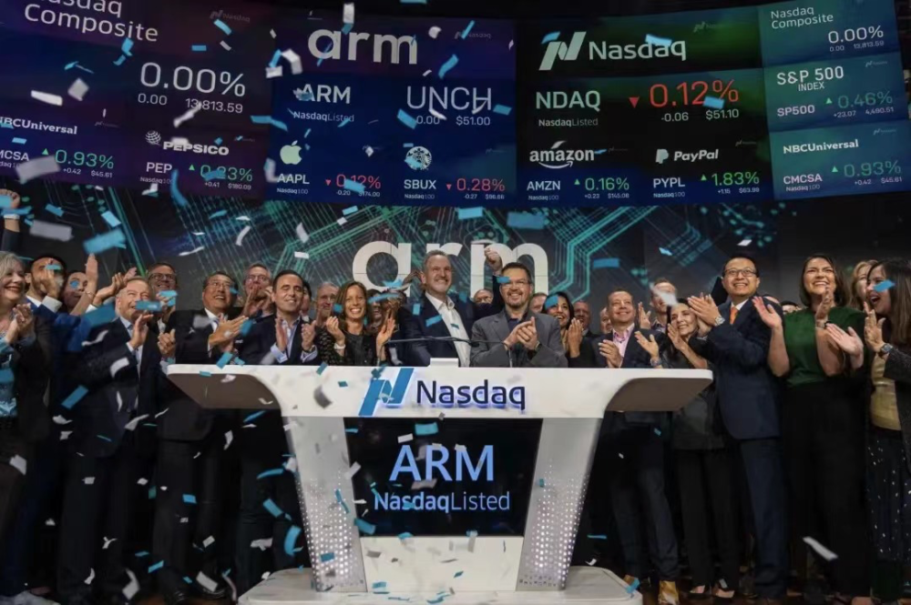 Arm控股（Arm Holdings）正式在纳斯达克上市