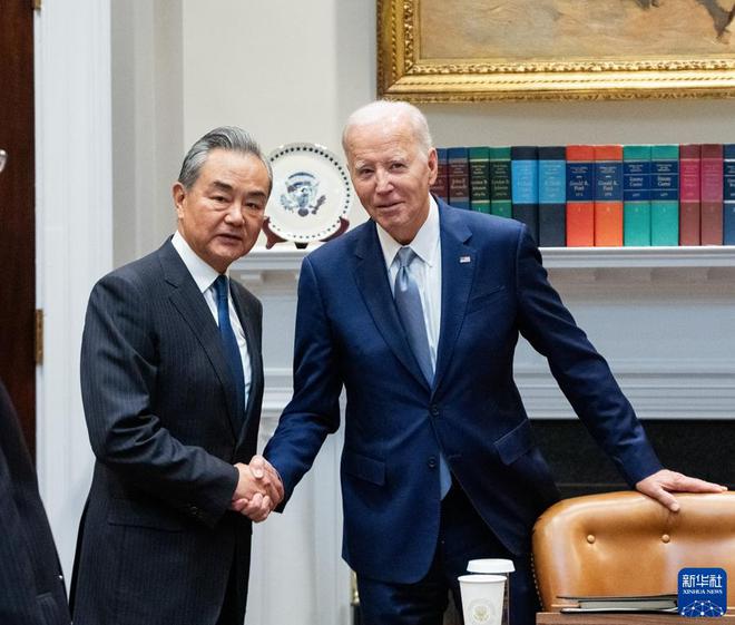 美国总统拜登会见中国外交部长王毅